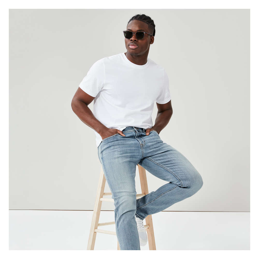 Medium wash sale jeans